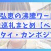 井桁弘恵の沸騰ワード10聖地巡礼まとめ【ベトナム・タイ・カンボジア】