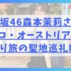 日向坂46森本茉莉さんのチェコ・オーストリア弾丸ひとり旅の聖地巡礼MAP